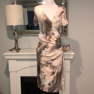 Bandolera ruched sided dress